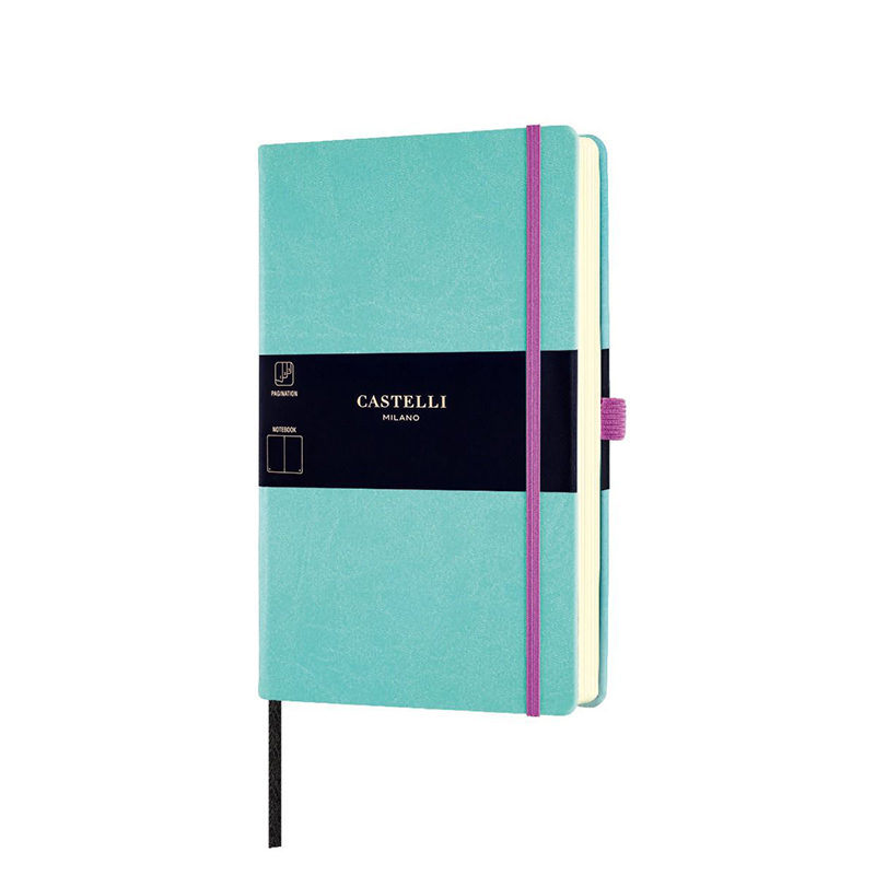 Jade Green Castelli Aquarela Plain Notebook