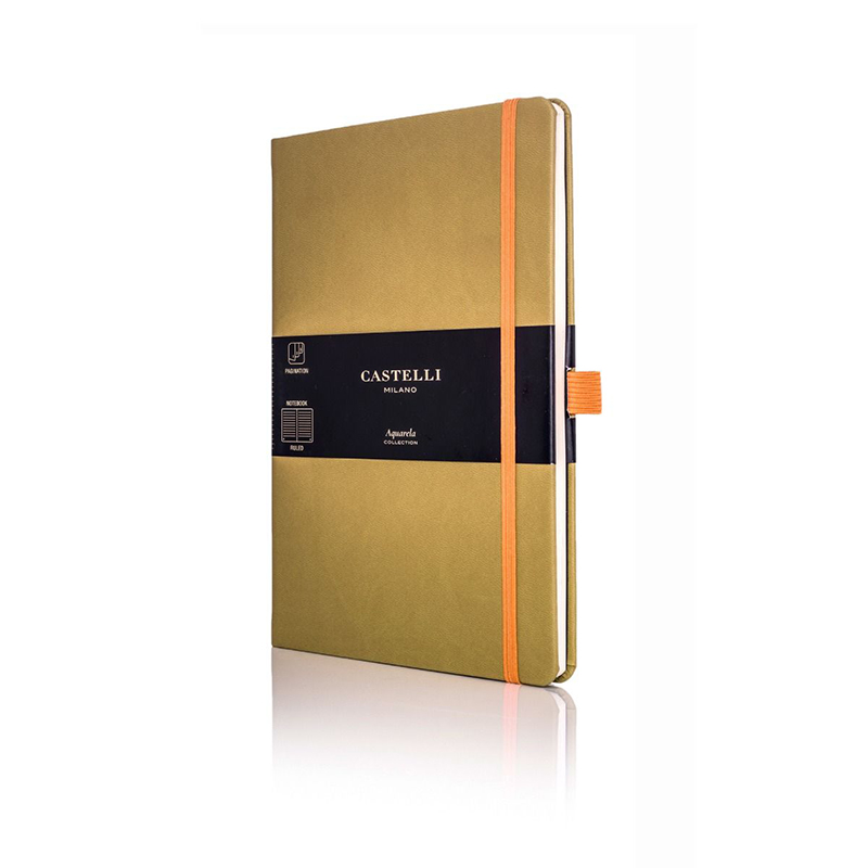 Olive Castelli Aquarela Ruled Notebook