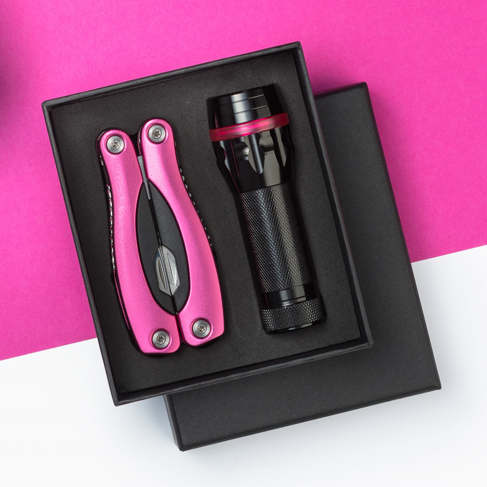 Pink Multi-tool and LED Torch 1