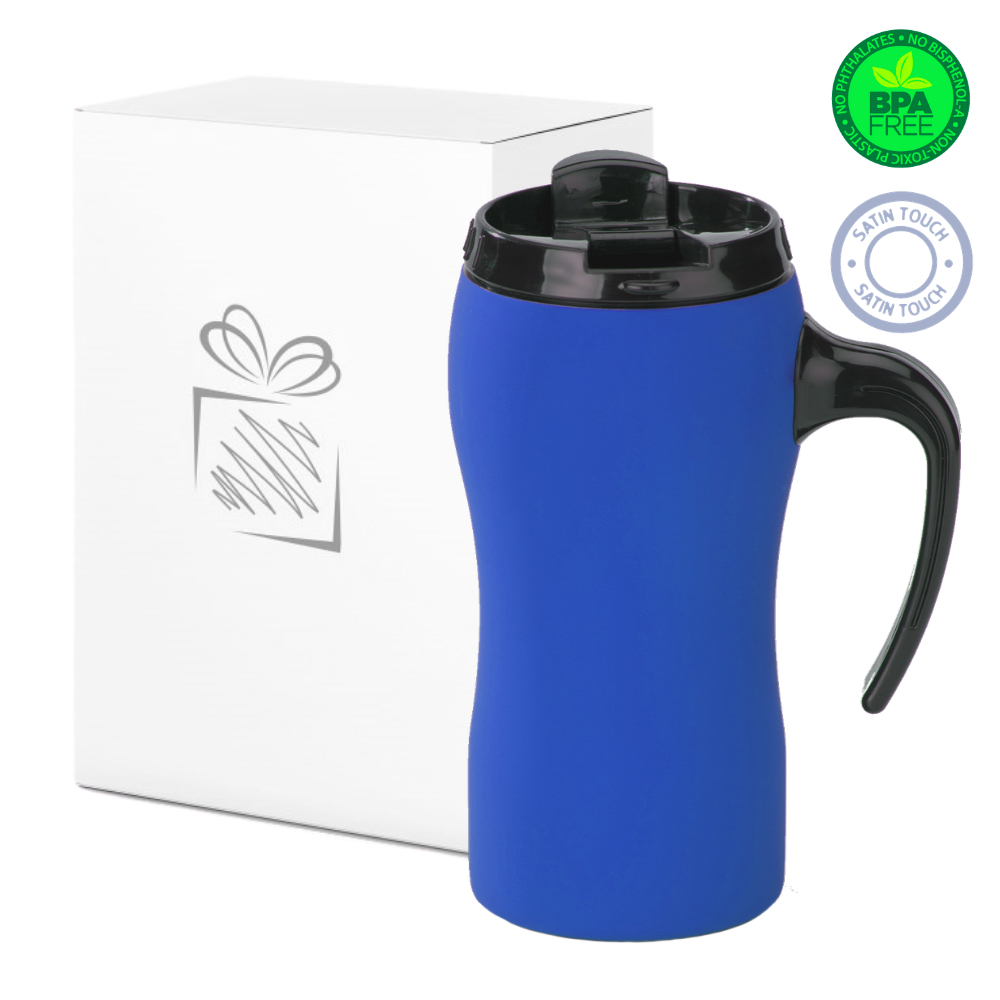 Blue Thermal Mug with Handle (450ml) 1