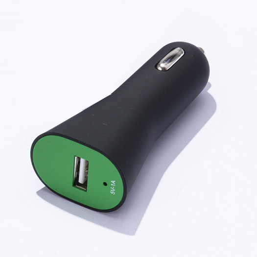 Green USB Car Charger