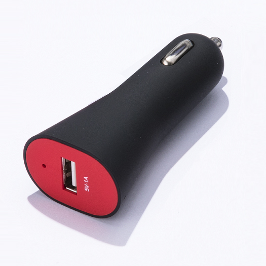 Red USB Car Charger Thumb 1