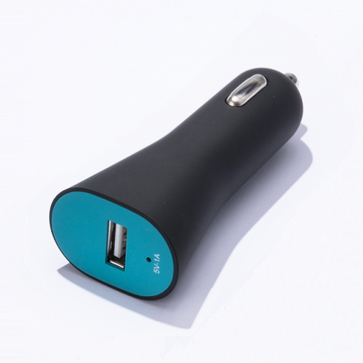 Turquoise USB Car Charger Thumb 1