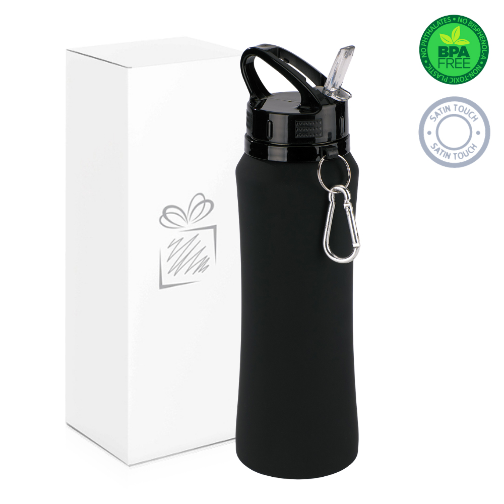 Black 700ml Water Bottle