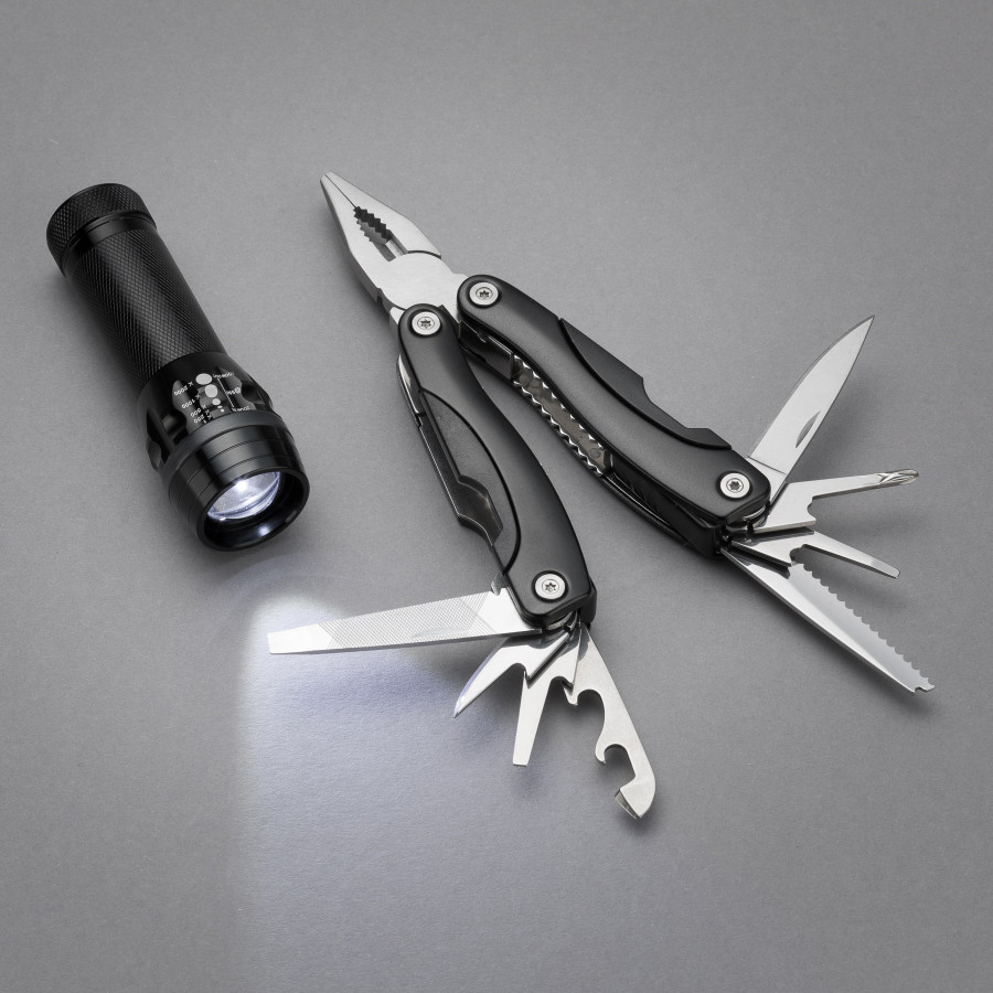 Black Multi-tool and LED Torch 2